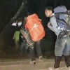 Pendaki Ciremai yang sudah diievakuasi dari puncak ciremai.